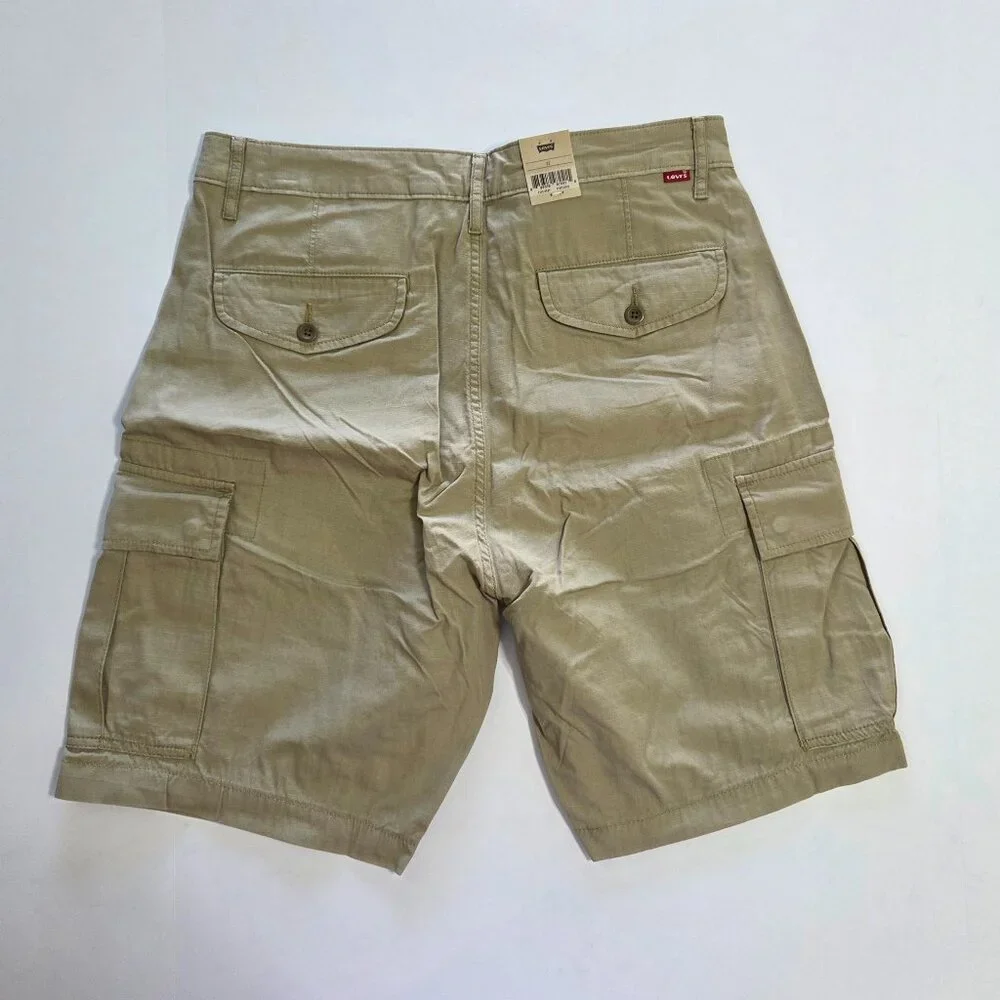 Levi’s Carrier Khaki 100% Cotton Cargo Shorts, Men’s Size 32, NWT
